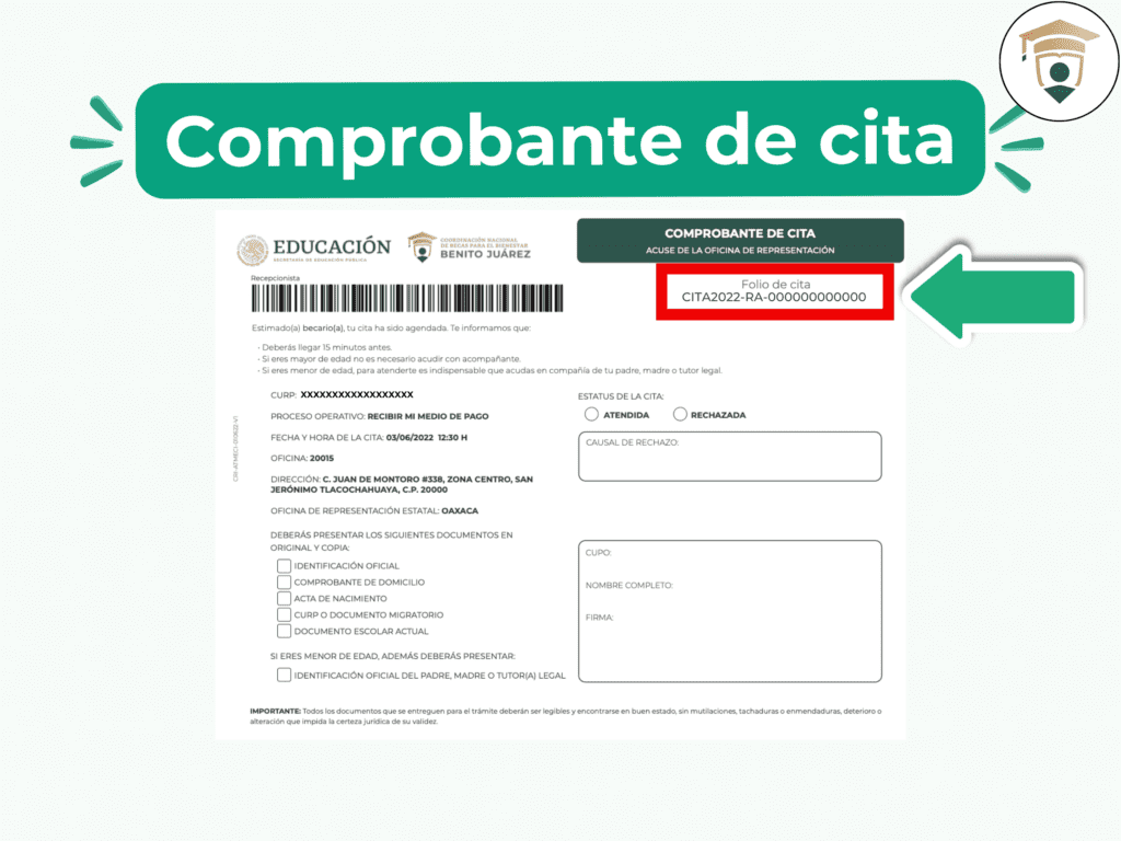 Cómo sacar el comprobante de cita de la beca Benito Juárez Cómo sacar el comprobante de cita de la beca Benito Juárez