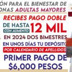 ¿Cuándo será el pago doble de adultos mayores 2024?
