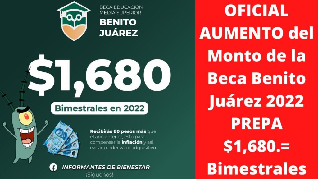 ¿Cuánto le subieron a la beca Benito Juárez?