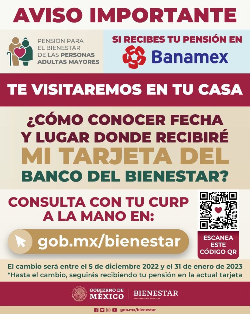 Dónde checo si ya puedo recoger mi tarjeta Bienestar
