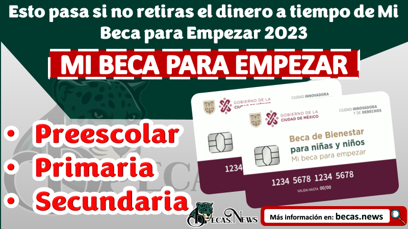 ¿Qué pasa si no retiro el dinero de mi beca 2024?