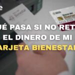 ¿Qué pasa si no se retira el dinero de la tarjeta Bienestar?