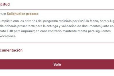 Qué significa el estatus Finalizada en Mujeres con Bienestar