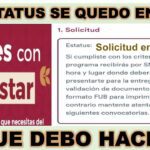 Qué significa estatus: solicitud en proceso en Mujeres con Bienestar