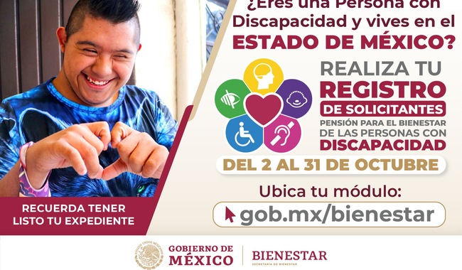 Becas de discapacidad del gobierno del Estado de México