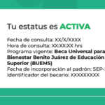 Guía actualizada del buscador de estatus beca Benito Juárez